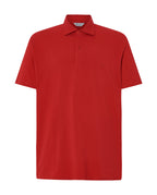 Polo Hombre Manga Corta Algodón Piqué Liso - Rojo 0107_90