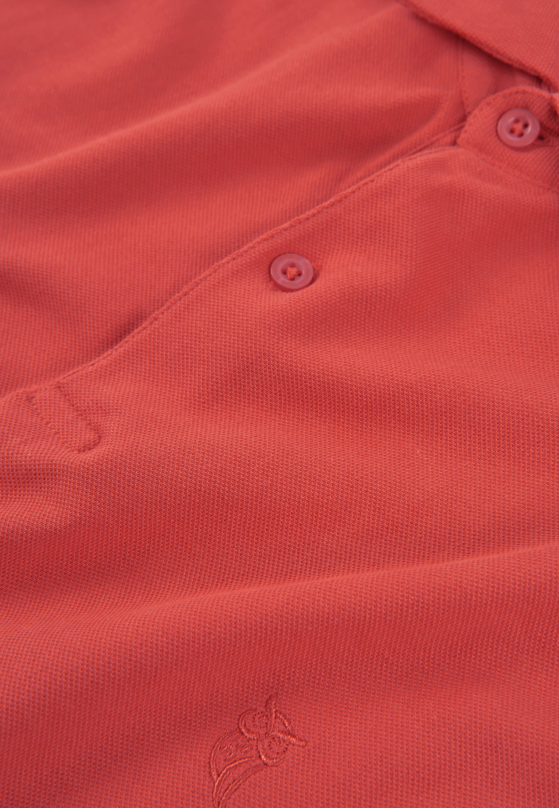 Polo Hombre Manga Corta Algodón Piqué Liso - Salmón 0108_93