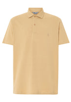 Polo Hombre Manga Corta Algodón Piqué Liso - Beige 0109_10