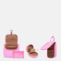 SAVE 22%—Travel Toiletry Essentials Bundle - Pink Gingham