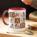 Personalizada Papá 6 Fotos Collage 11 oz 15 oz Taza de café de cerámica Decoración del hogar Cumpleaños Día del Padre Regalo para papá