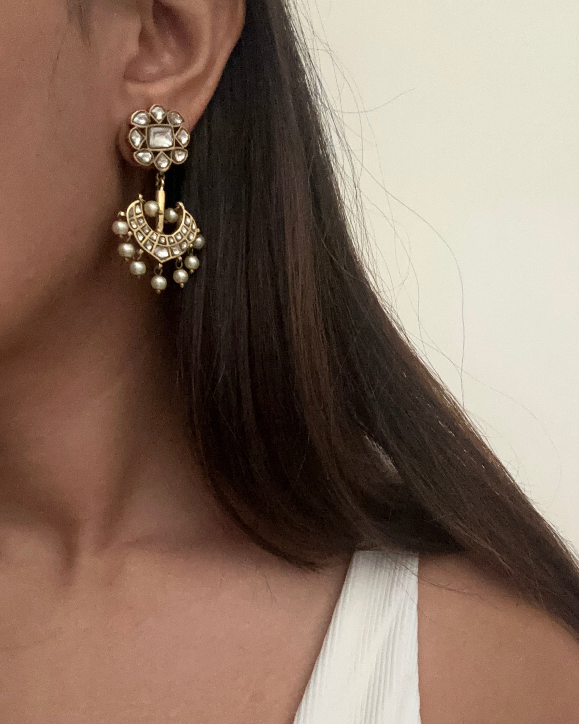 Sabha 3 Earrings By KYNAH, Luxury Indian Fashion & Bridal Wear