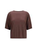 Brunello Cucinelli Cashmere and Silk Blend Sweater — Brown