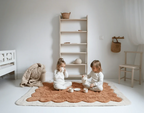 Alfonsina "toasted" biscuit design children's rug 100x150cm