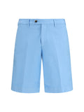 Germano Extended Flap Bermuda Shorts — Blue