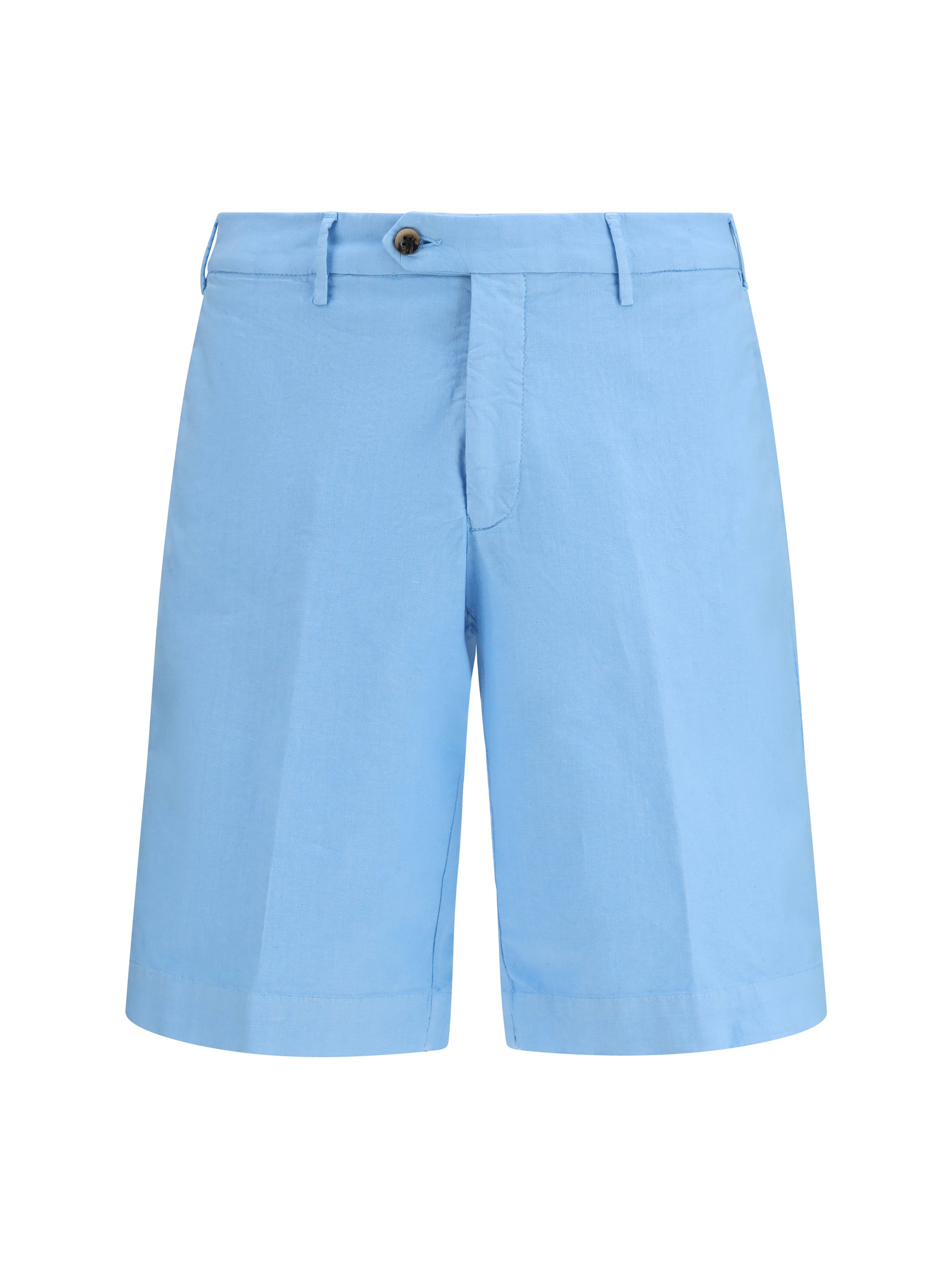 Germano Extended Flap Bermuda Shorts — Blue