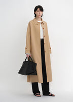Mid-length trench coat high-end British style coat
