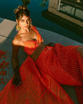 Mumtaz Mehendi Sari By KYNAH, Luxury Indian Fashion & Bridal Wear