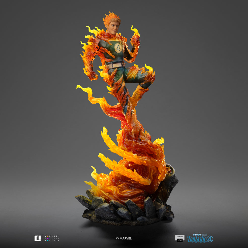 Statue Human Torch (Blue Suit Variant) - Fantastic Four - Art Scale 1/10 - Iron Studios