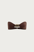 Hammer Bandeau Top (Chocolate Brown)