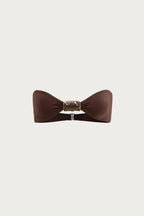Hammer Bandeau Top (Chocolate Brown)