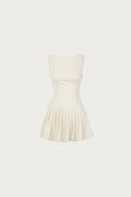 Poplin Mini Dress (Cream)