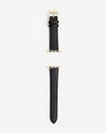 Express Men's Faux Leather Watch Strap in Black