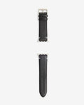 Express Men's Faux Leather Watch Band in Black