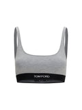 Tom Ford Modal-Elastane Sports Bra — Gray