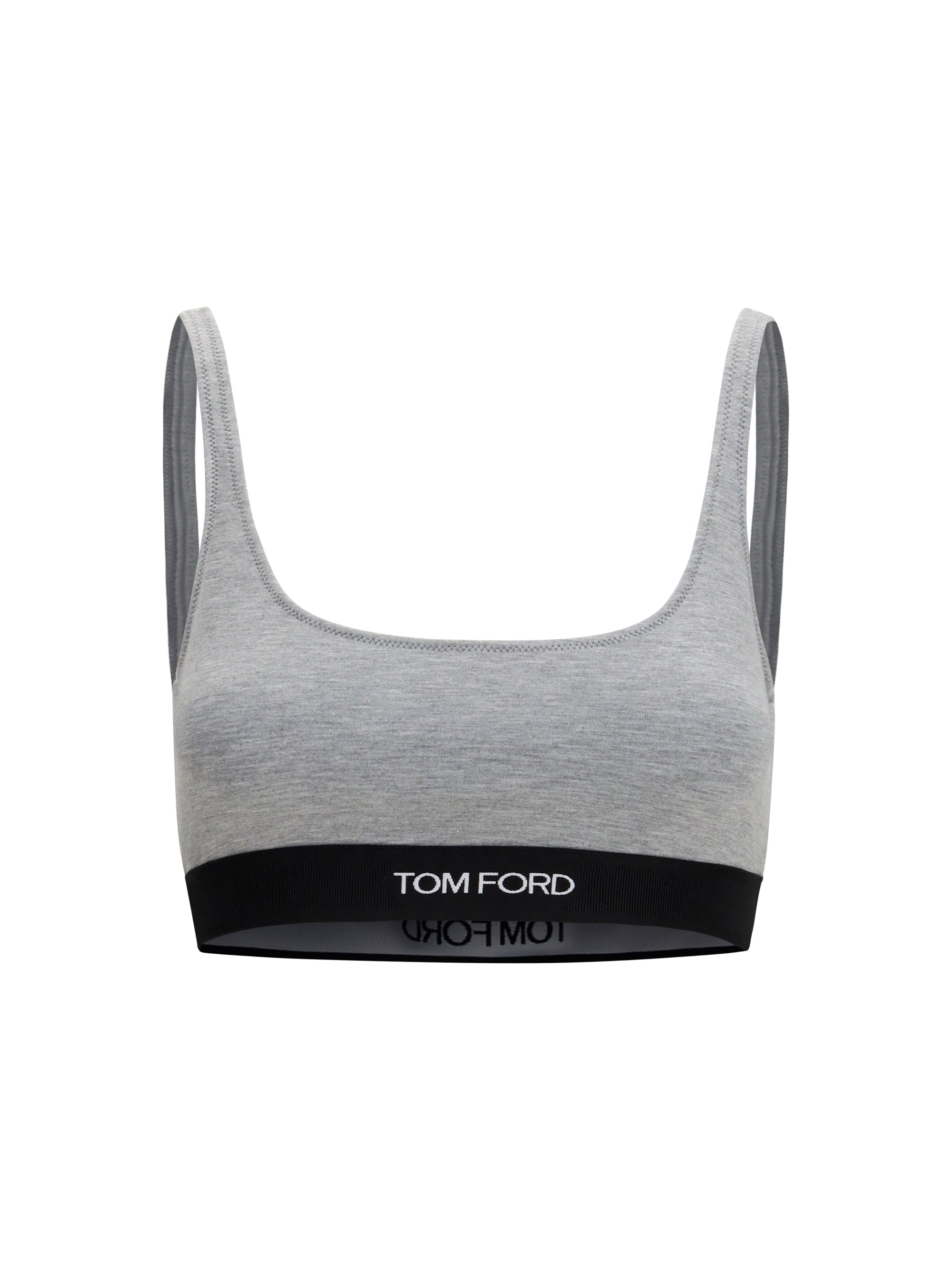Tom Ford Modal-Elastane Sports Bra — Gray