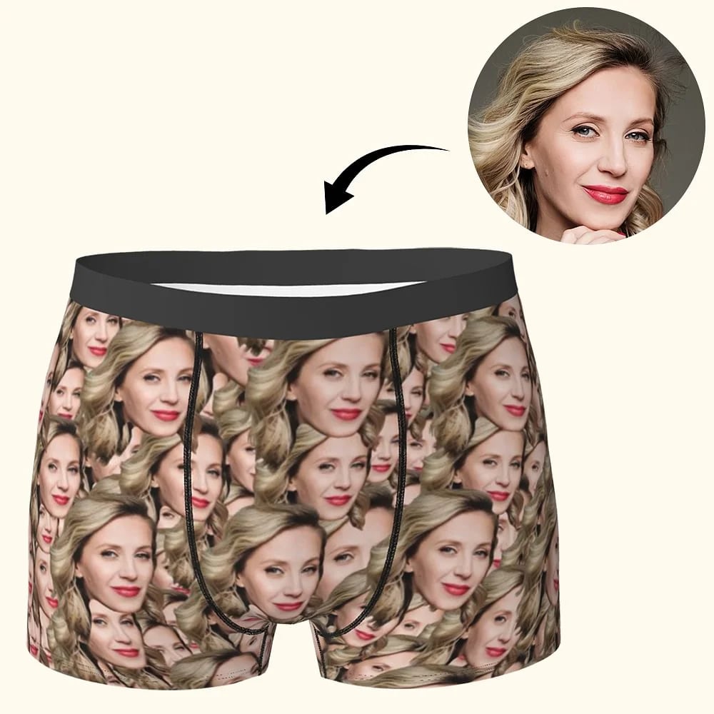 Dale una sorpresa traviesa - Calzoncillo personalizado con foto de cara