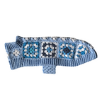Handmade Crochet Dachshund Coat / Jumper - Baby Blue