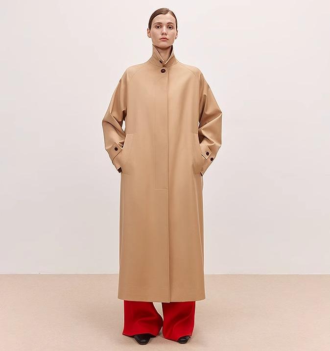 Fragrant Moment Trench Coat for Women, New Style, Mid-Length for Petite Figures, High-End British Style Overcoat