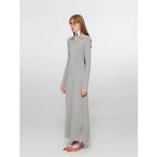 Spring Muse Merino Wool / Exquisite Polo Collar Waist-cinching Knit A-line Dress for Women