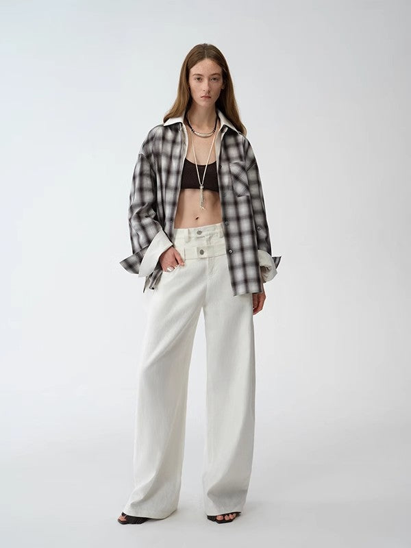 Weiss Love Letter Old Money Style Linen Cut Scimitar Pants
