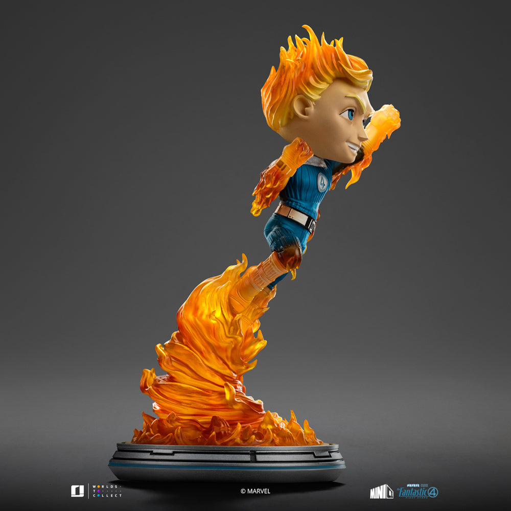 Statue Human Torch (Blue Suit Variant) - Fantastic Four - Minico - Iron Studios