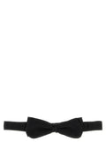 Pal Zileri Silk Satin Bow Tie — Black