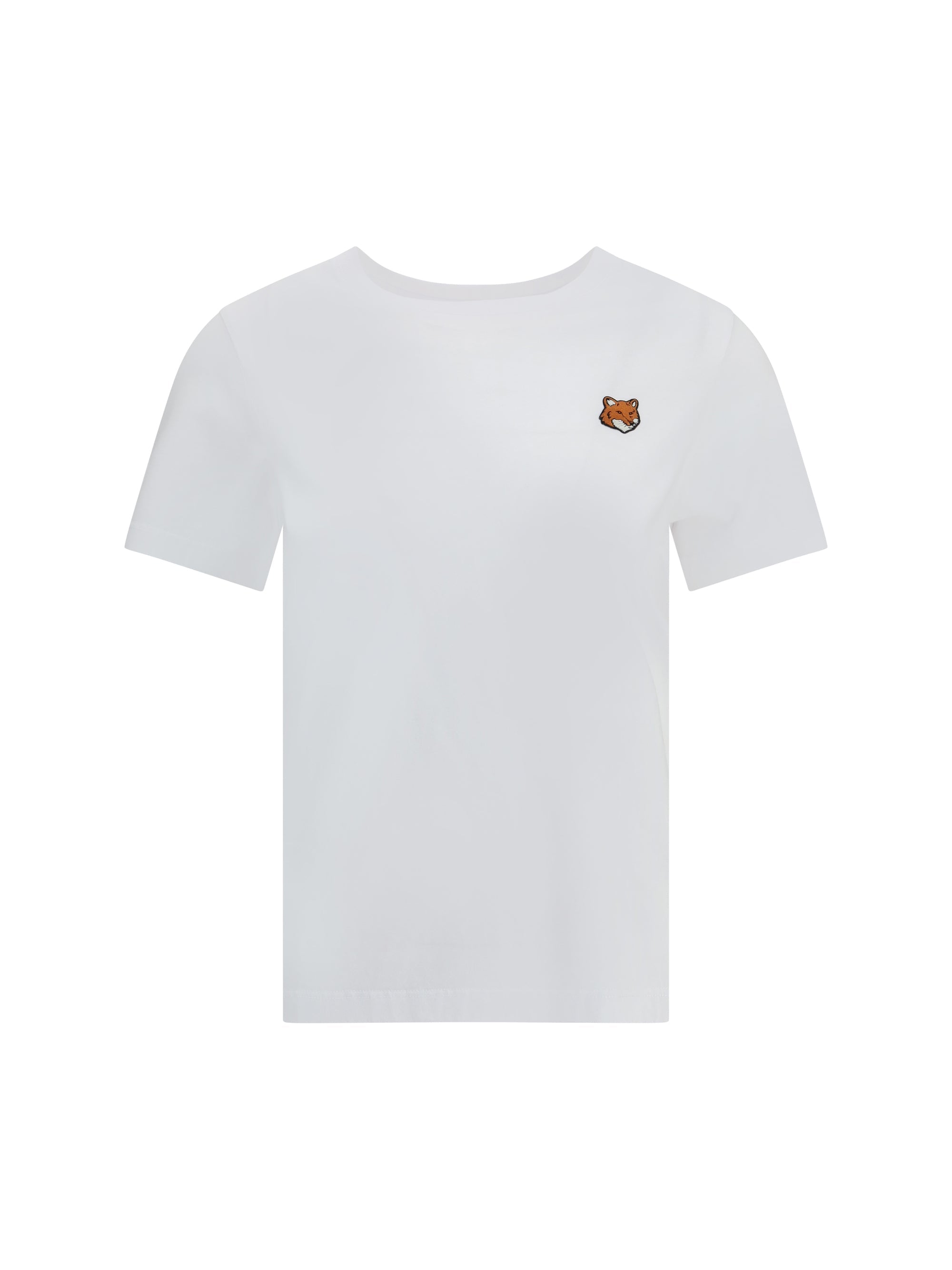 Maison Kitsuné Embroidered Fox Head T-Shirt — White