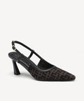 Minimalist Weave Pointed Toe Heeled Slingback - Monogram Black / US 6 | EU 36.5 | UK 4