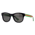 Gucci Color-Block Acetate Sunglasses — Black