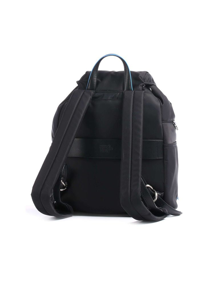 Piquadro Recycled Nylon Backpack — Black