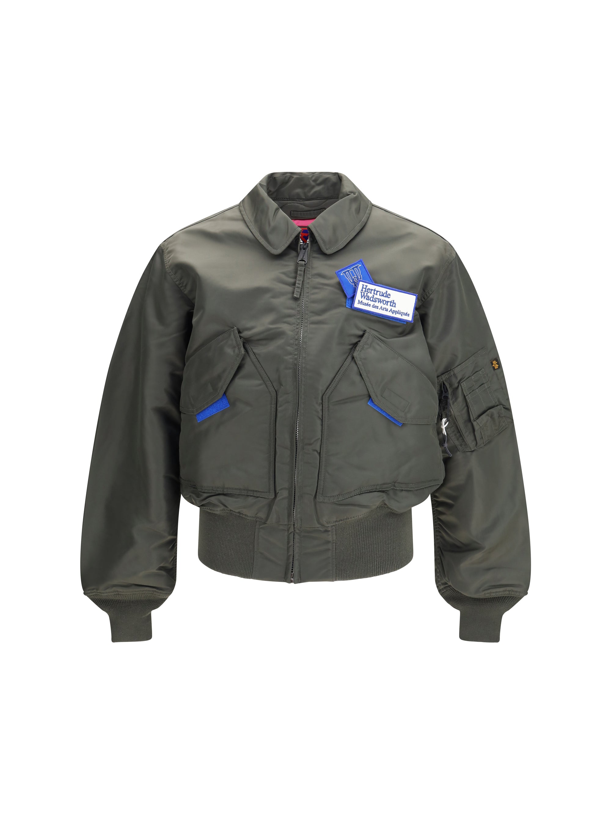 Gr10k Flight Nylon Bomber Jacket — Gray