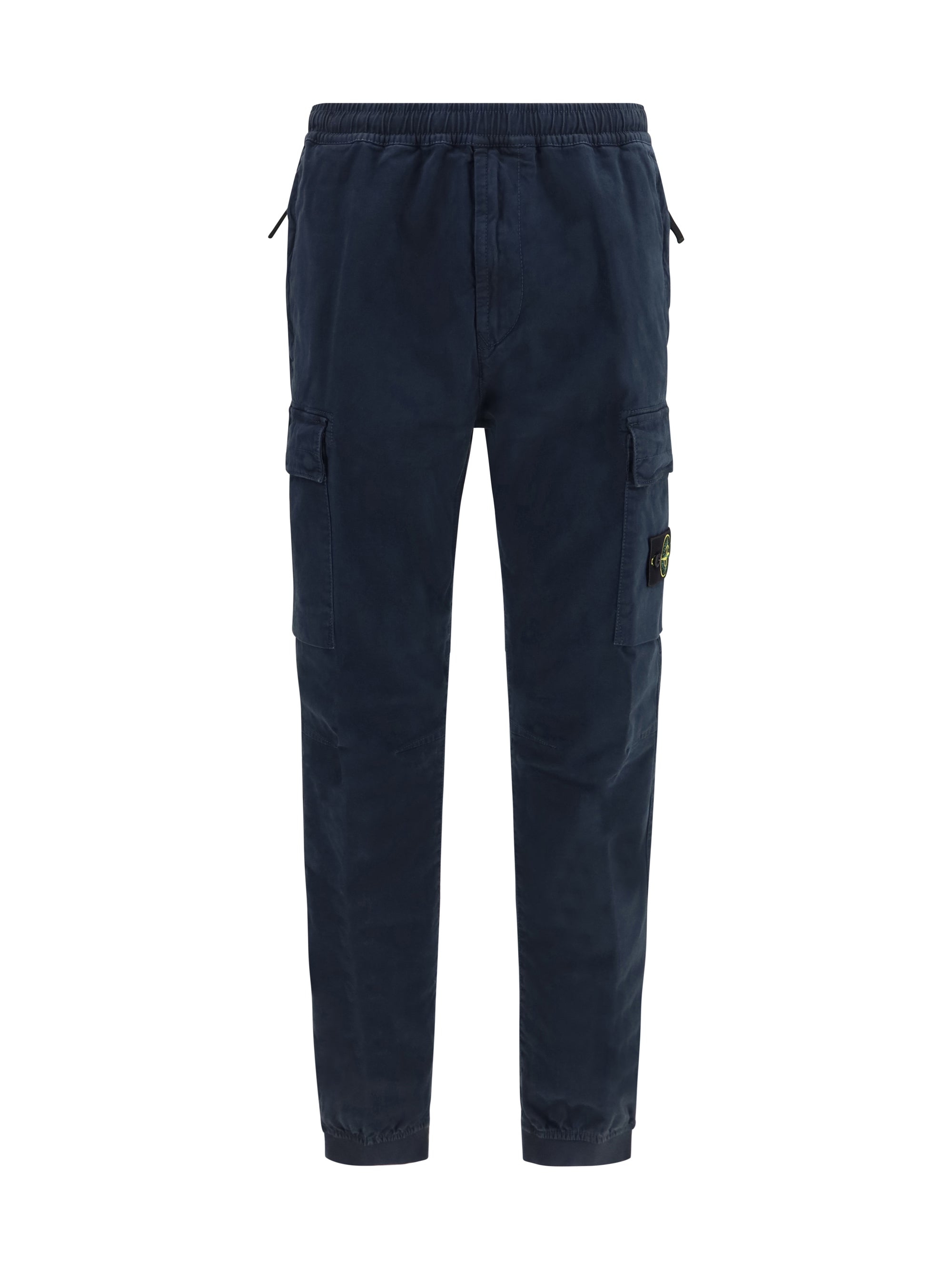 Stone Island Elasticated Cuffs Cargo Pants — Navy