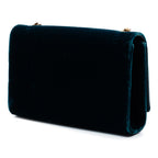 Small Velvet Monogram Kate Tassel Crossbody