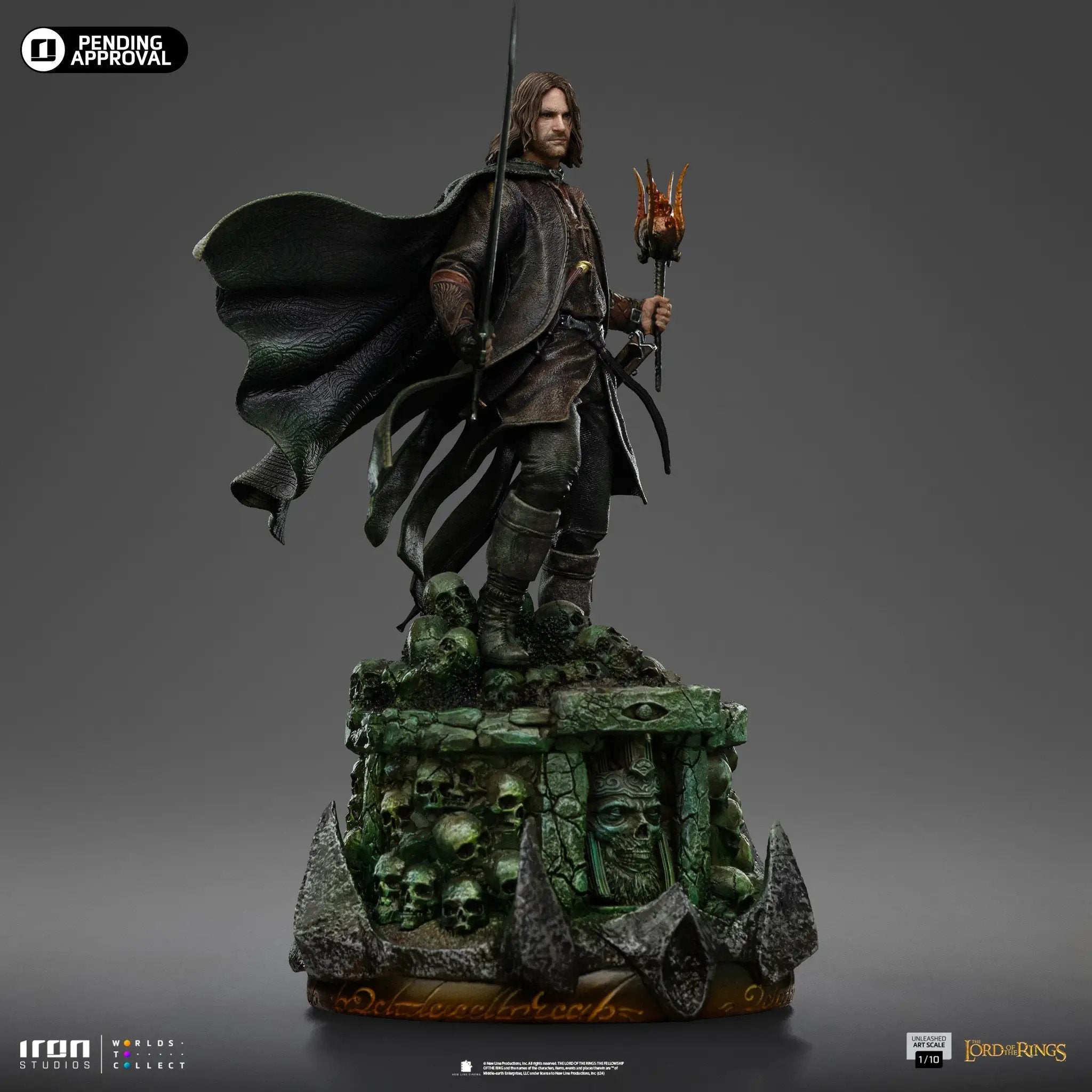 Statue Aragorn Unleashed - The Lord of the Rings - Art Scale 1/10 - Iron Studios