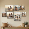 Personalizada cálida familia Set 7 Foto Giclee Lienzo Impresiones Aniversario Cumpleaños Housewarming Regalo para Amigos Familia