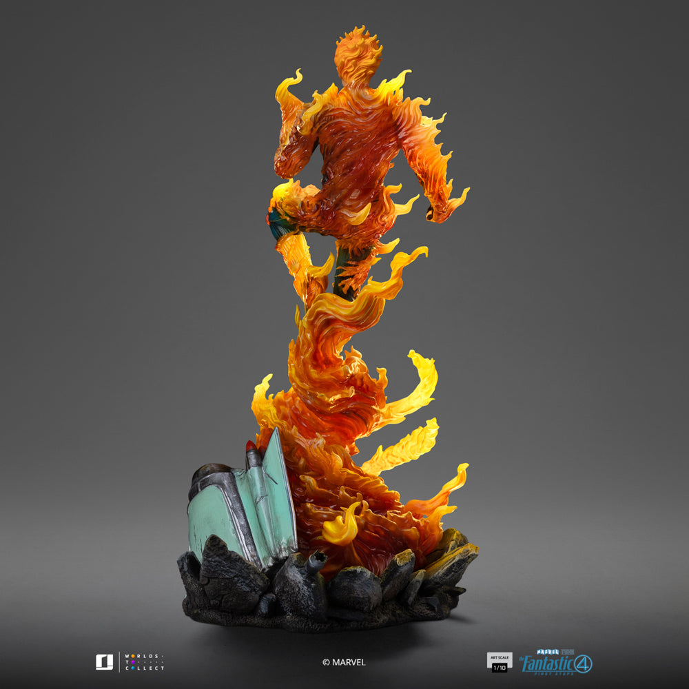 Statue Human Torch (Blue Suit Variant) - Fantastic Four - Art Scale 1/10 - Iron Studios