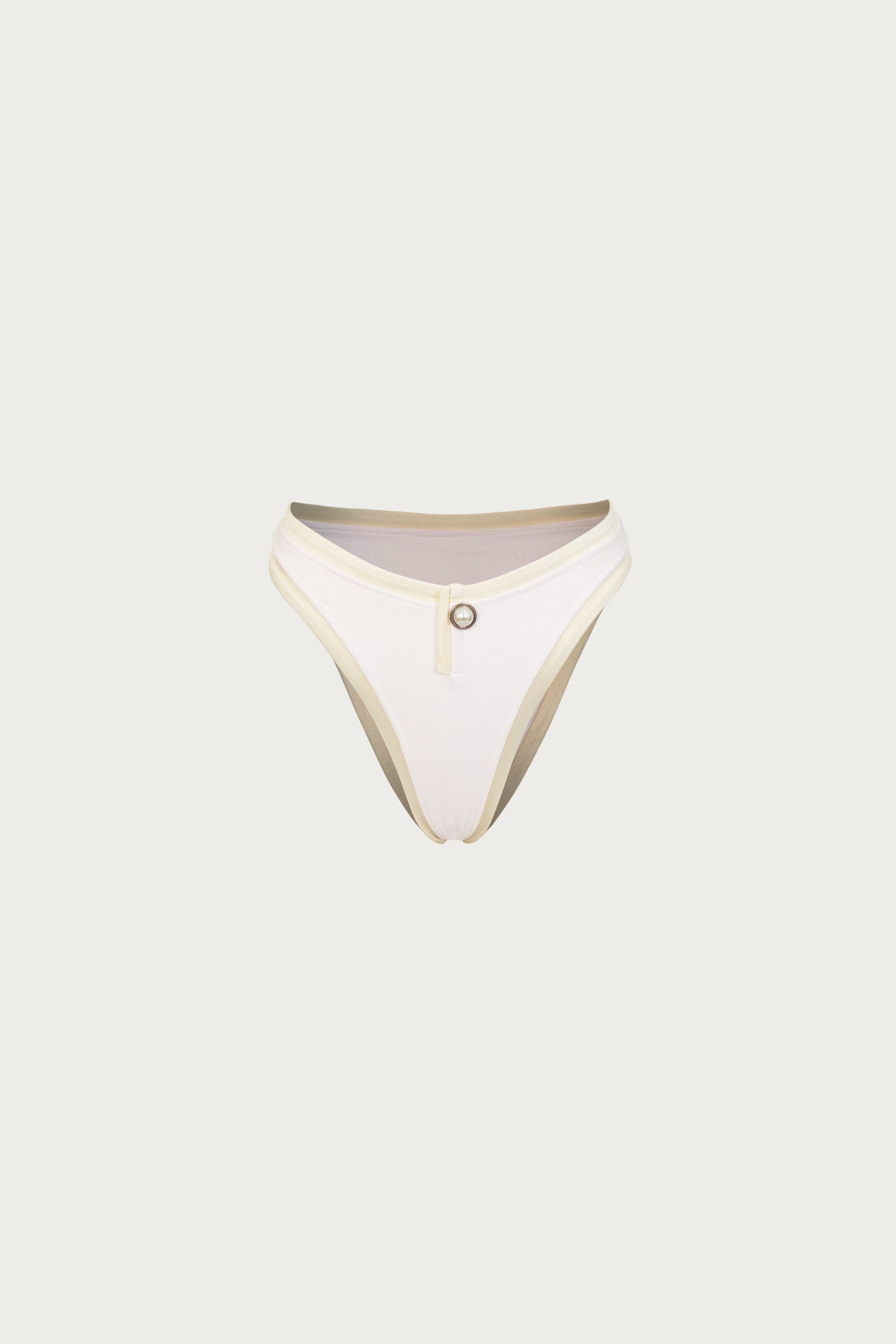 The Grace Bottom (Faux Suede White/Cream)