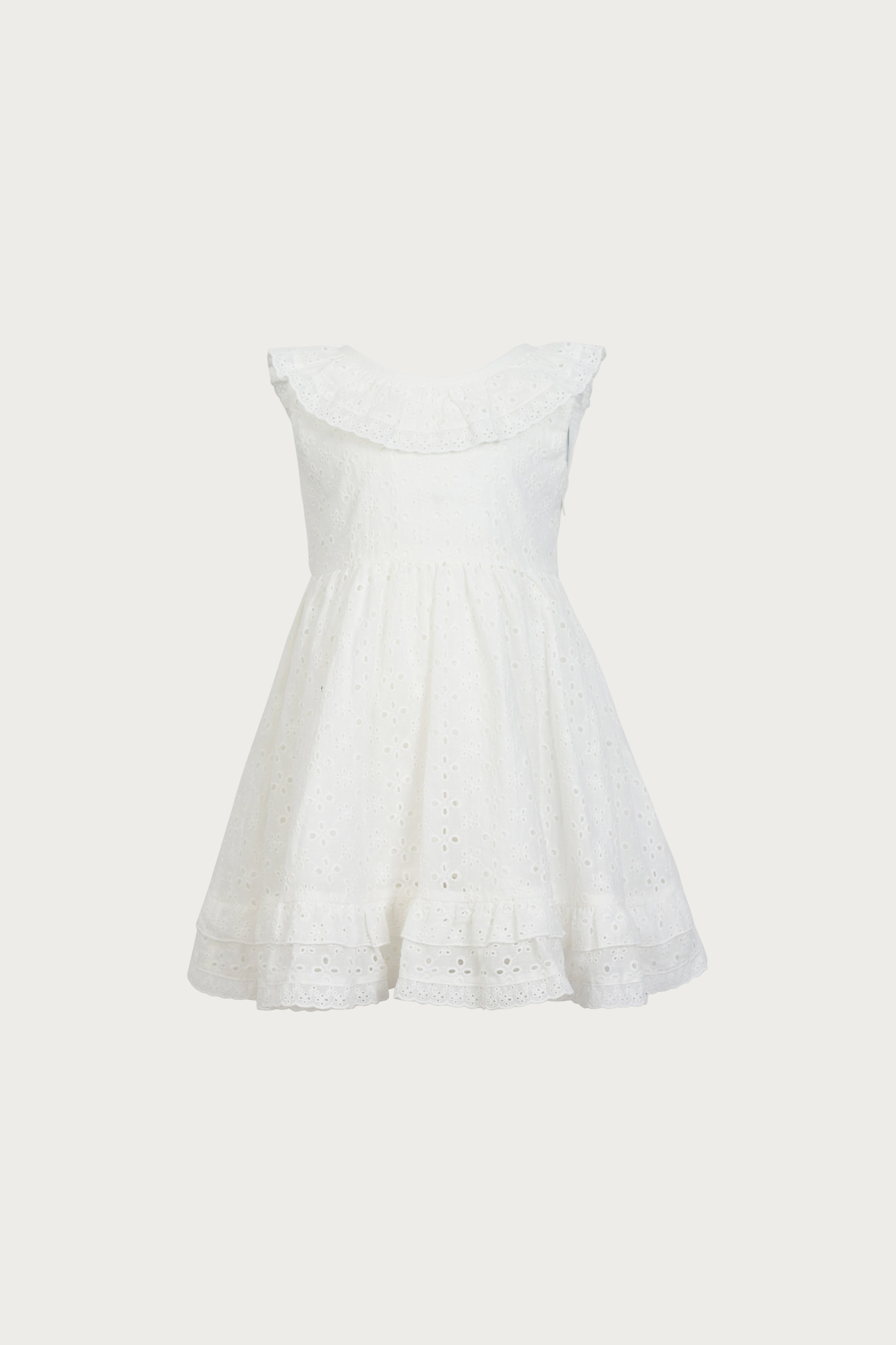 kids eyelet dress (white)