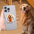 Personalizado 3D Cartoon Dog Magnetic Phone Grip with Name Phone Accessory Birthday Anniversary Gift for Dog Mom Dad Pet Lovers