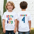 Personalizado Cumpleaños Niño Bebé Bodysuit Niño Camiseta Sudadera Sudadera con capucha con nombre y edad Cumpleaños Hito Celebración Regalo para niños