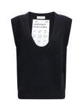 Extreme Cashmere Sleeveless Sweater — Black