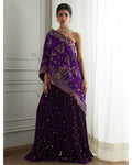 Grace Wrap Stole & Sharara Set By KYNAH, Luxury Indian Fashion & Bridal Wear