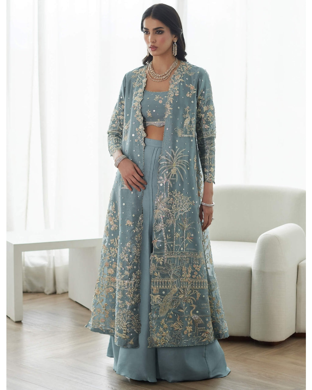 Charlotte Blouse & Lolita Set By KYNAH, Luxury Indian Fashion & Bridal Wear