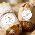 Exquisita masa madre personalizada Etiquetas autoadhesivas con nombre Regalo de repostería para panaderos Amantes de la repostería casera