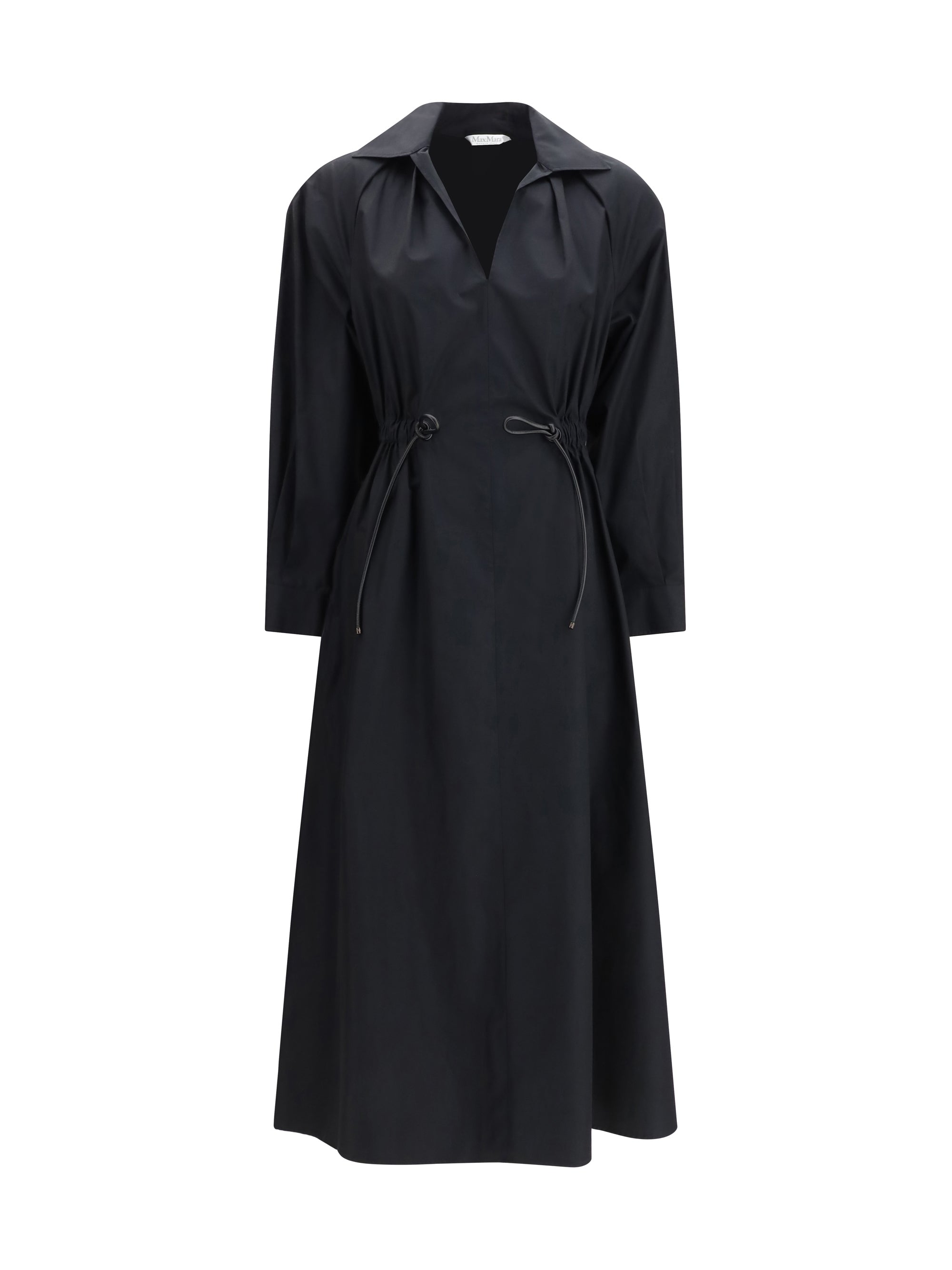 Max Mara Pedaggi Midi Dress — Black