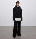 Time Travel Short Hooded Sweatshirt for Women, Sports Style Set, Autumn and Winter Casual Sweatpants with Straight-Leg and Draped Fit