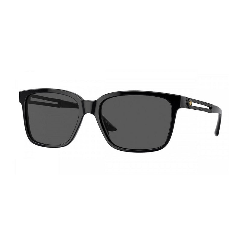 Versace Square-Frame Sunglasses — Black