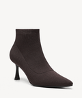 Moodboots Stiletto Sock Ankle Boot - Coffee / US 7.5 | EU 38 | UK 5.5
