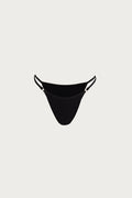 Bikini Bottom (Faux Suede Black)